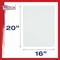 16 X 20 Inch Professional Art Canvas Board Panels 12 Pack - 8 Ounce Heavyweight Cotton Acid Free Canvases for Painting Acrylics and Watercolor (1 Case of 12 Single Canvas Painting Panels)